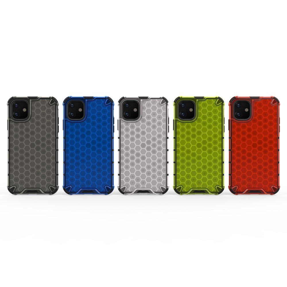 Pokrowiec pancerny Honeycomb zielony Apple iPhone 11 / 12