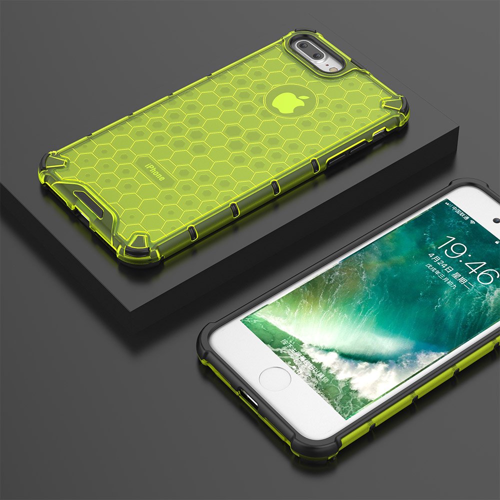 Pokrowiec pancerny Honeycomb zielony Apple iPhone 7 Plus / 9