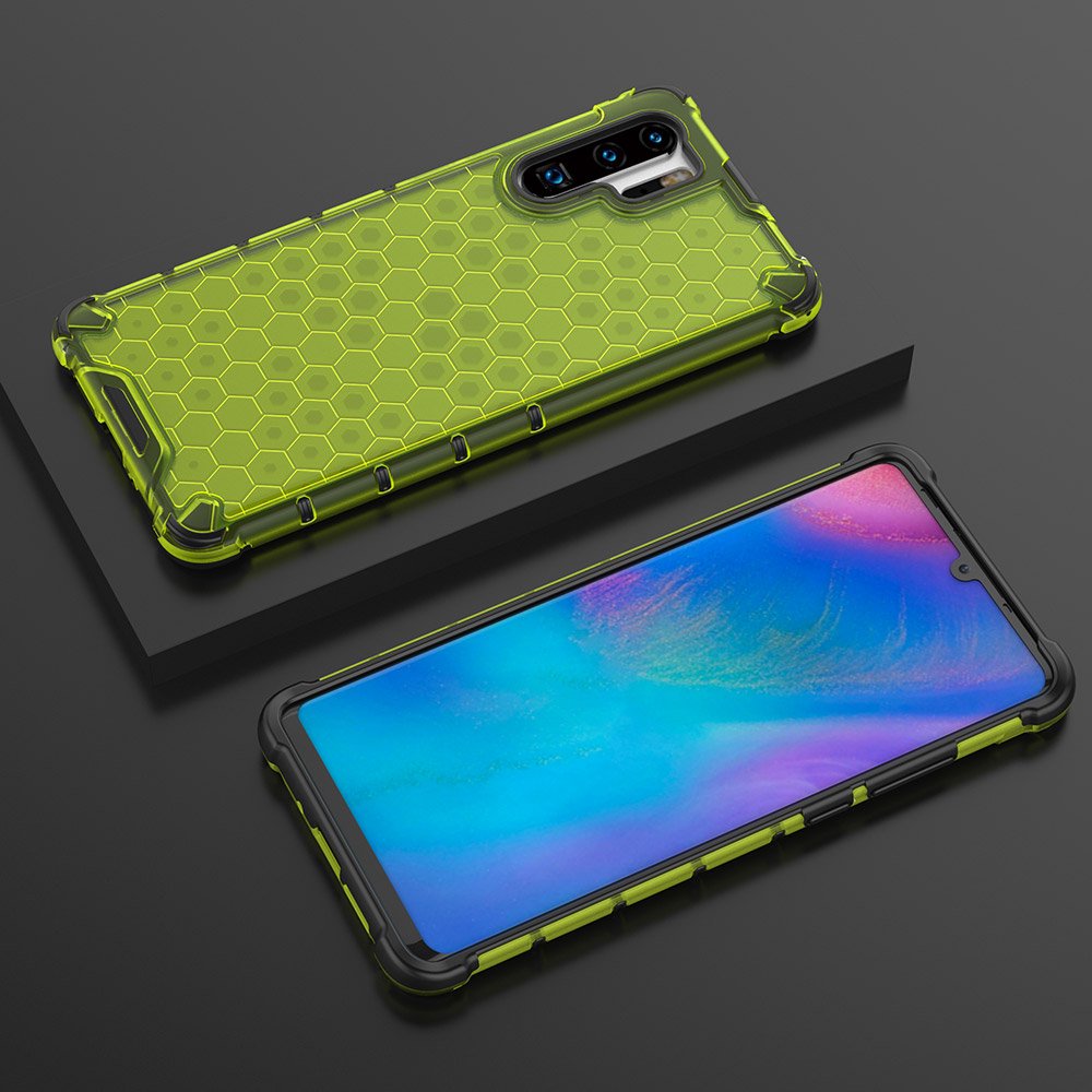 Pokrowiec pancerny Honeycomb zielony Huawei P30 Pro / 7 Pokrowiec pancerny Honeycomb zielony Huawei P30 Pro / 7
