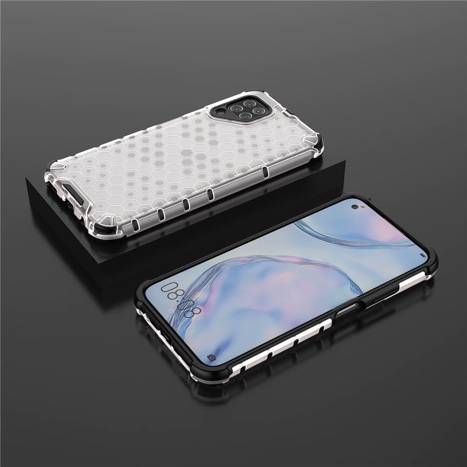 Pokrowiec pancerny Honeycomb zielony Huawei P40 Lite / 9 Pokrowiec pancerny Honeycomb zielony Huawei P40 Lite / 9