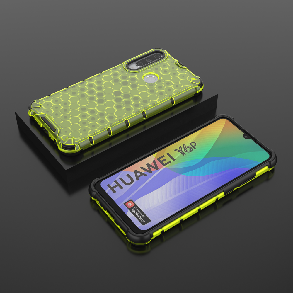 Pokrowiec pancerny Honeycomb zielony Huawei Y6P / 2 Pokrowiec pancerny Honeycomb zielony Huawei Y6P / 2