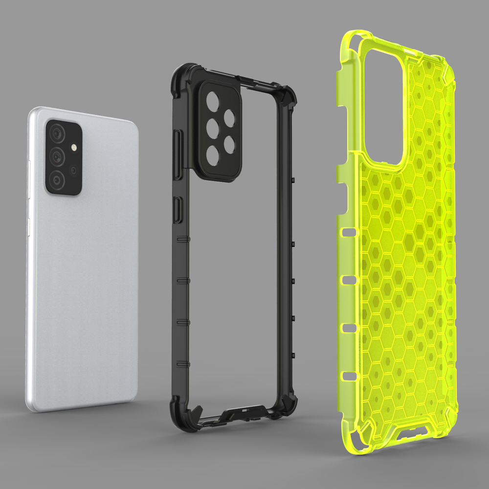 Pokrowiec pancerny Honeycomb zielony Samsung Galaxy A72 4G / 7 Pokrowiec pancerny Honeycomb zielony Samsung Galaxy A72 4G / 7