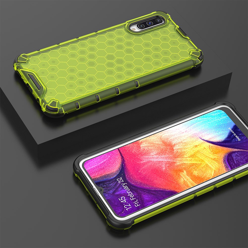 Pokrowiec pancerny Honeycomb zielony Samsung Galaxy A30s / 10