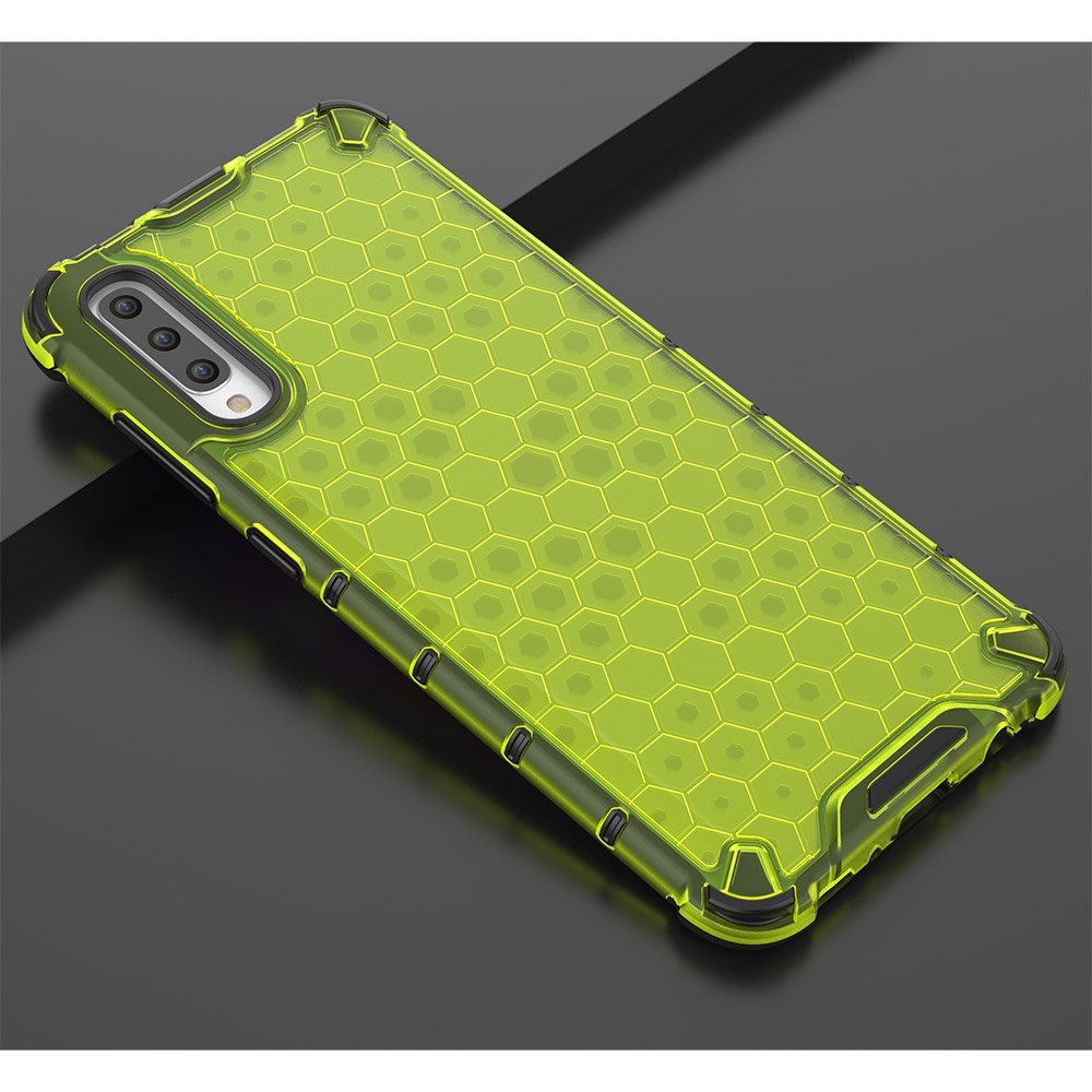 Pokrowiec pancerny Honeycomb zielony Samsung Galaxy A70 / 11