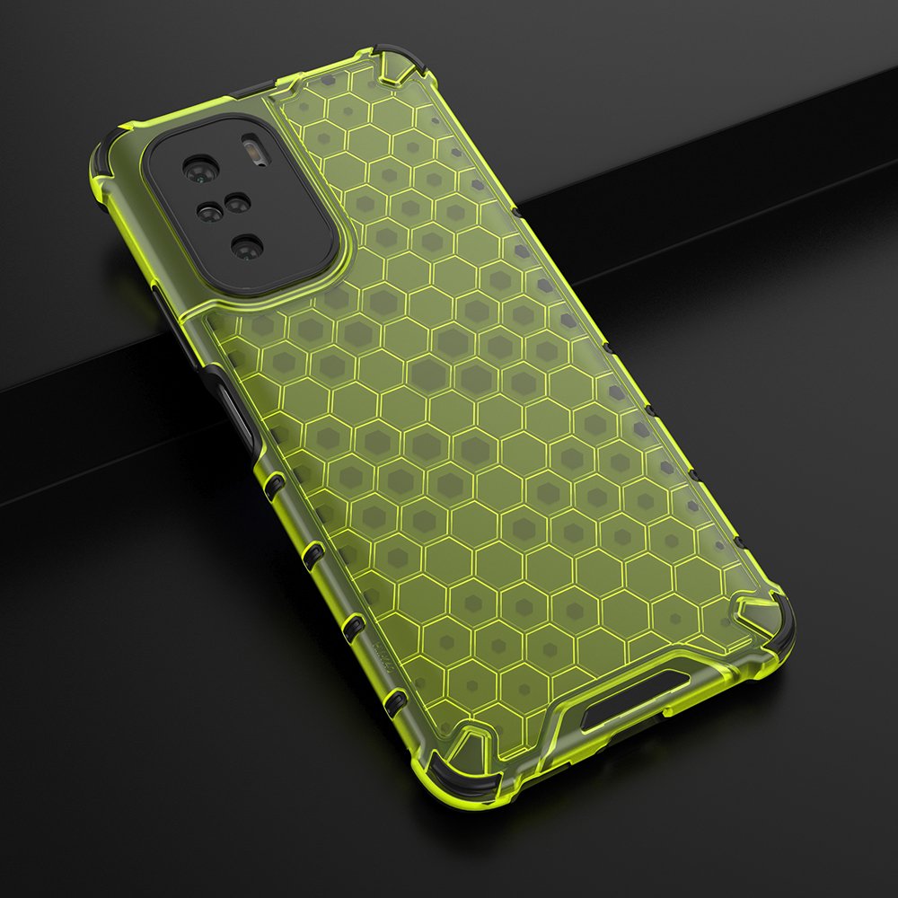 Pokrowiec pancerny Honeycomb zielony Xiaomi POCO F3 / 4