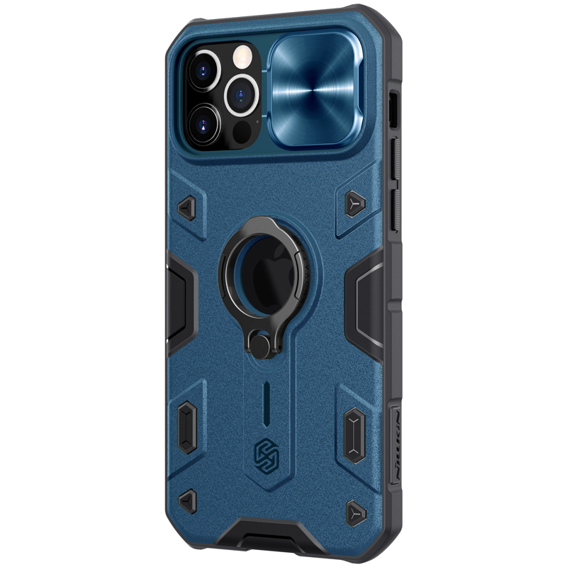 Pokrowiec pancerny Nillkin CamShield Armor niebieski Apple iPhone 12 Pro Max / 2