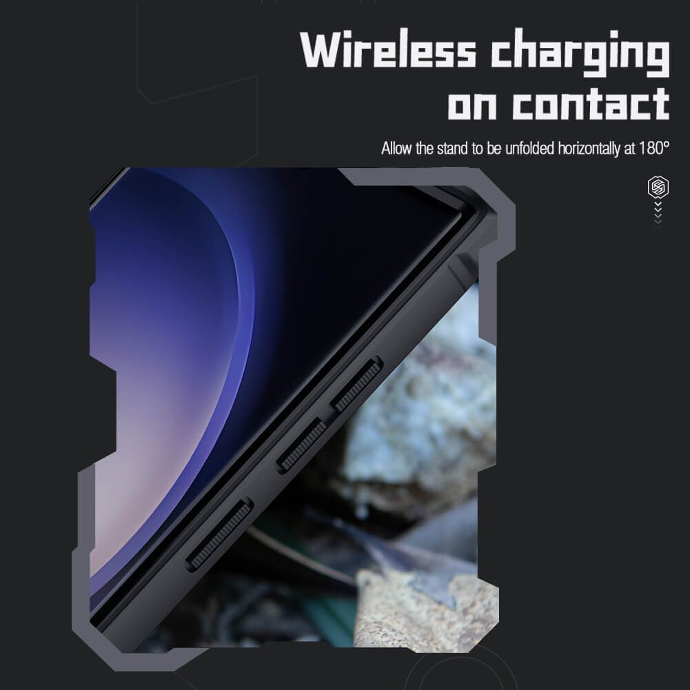 Pokrowiec pancerny Nillkin CamShield Armor niebieski Samsung Galaxy S23 Ultra / 11