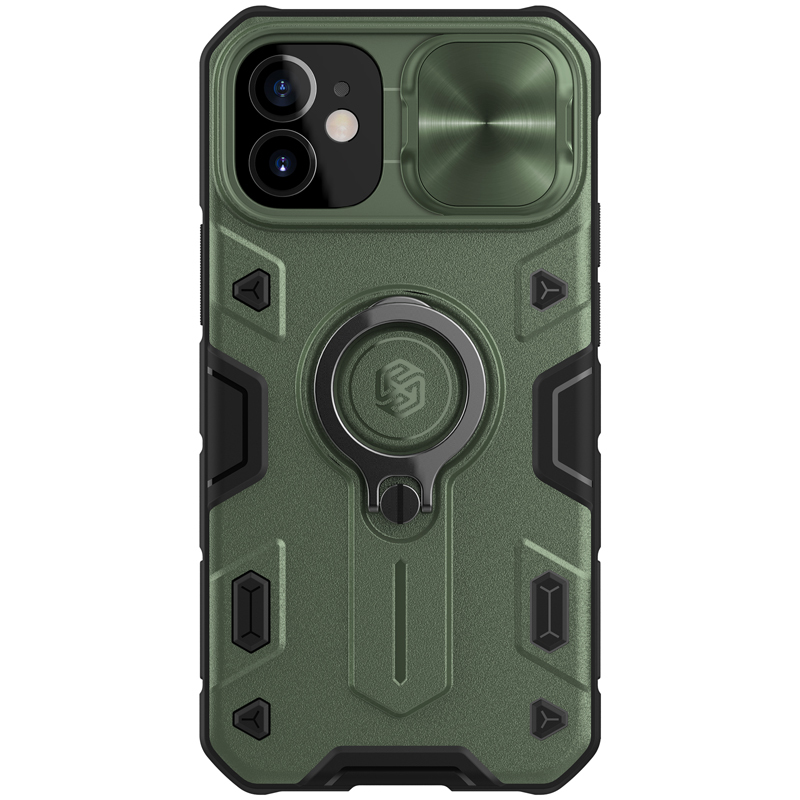 Pokrowiec pancerny Nillkin CamShield Armor zielony Apple iPhone 12 Mini