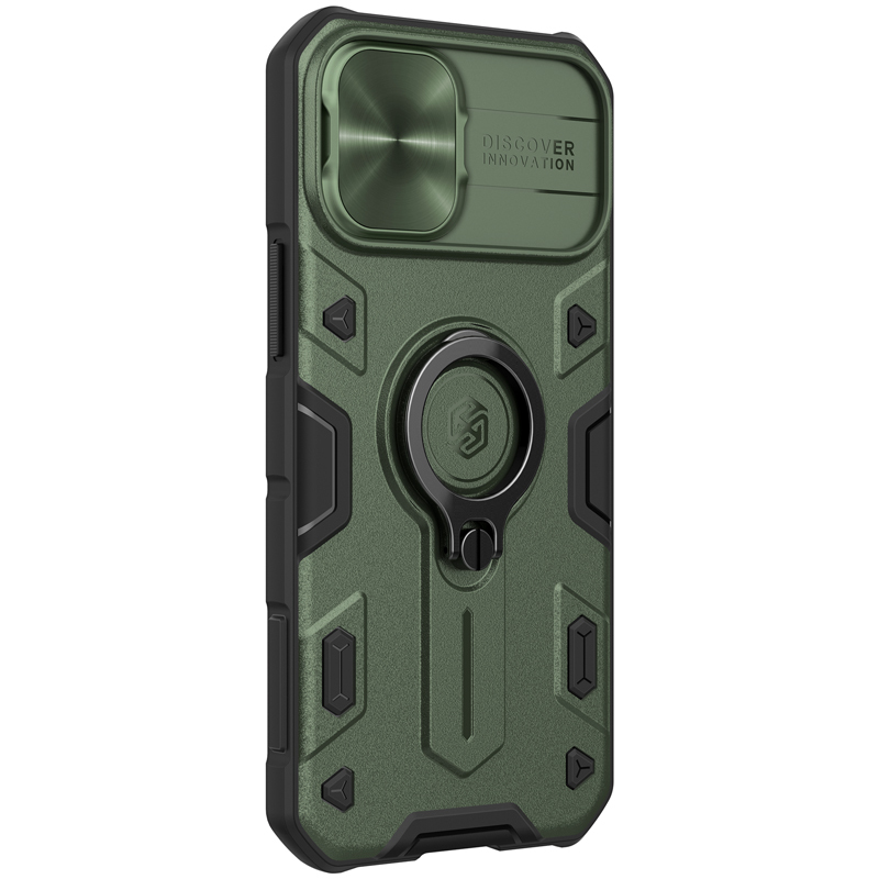 Pokrowiec pancerny Nillkin CamShield Armor zielony Apple iPhone 12 Mini / 3