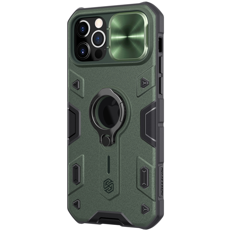 Pokrowiec pancerny Nillkin CamShield Armor zielony Apple iPhone 12 Pro / 2