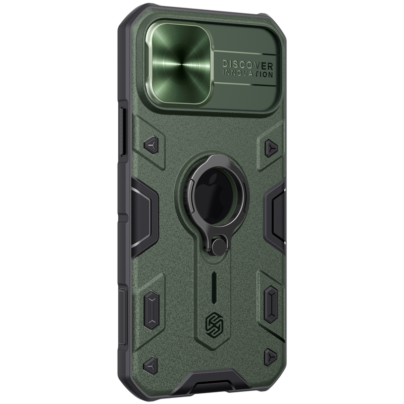 Pokrowiec pancerny Nillkin CamShield Armor zielony Apple iPhone 12 Pro / 3