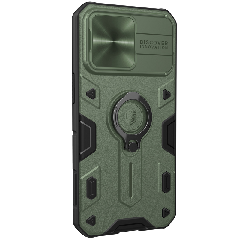 Pokrowiec pancerny Nillkin CamShield Armor zielony Apple iPhone 13 Pro / 3