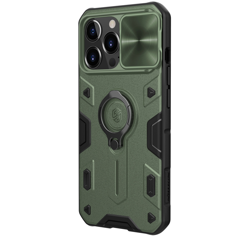 Pokrowiec pancerny Nillkin CamShield Armor zielony Apple iPhone 13 Pro / 4