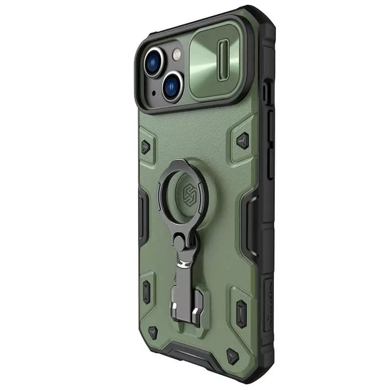 Pokrowiec pancerny Nillkin CamShield Armor zielony Apple iPhone 13 / 4