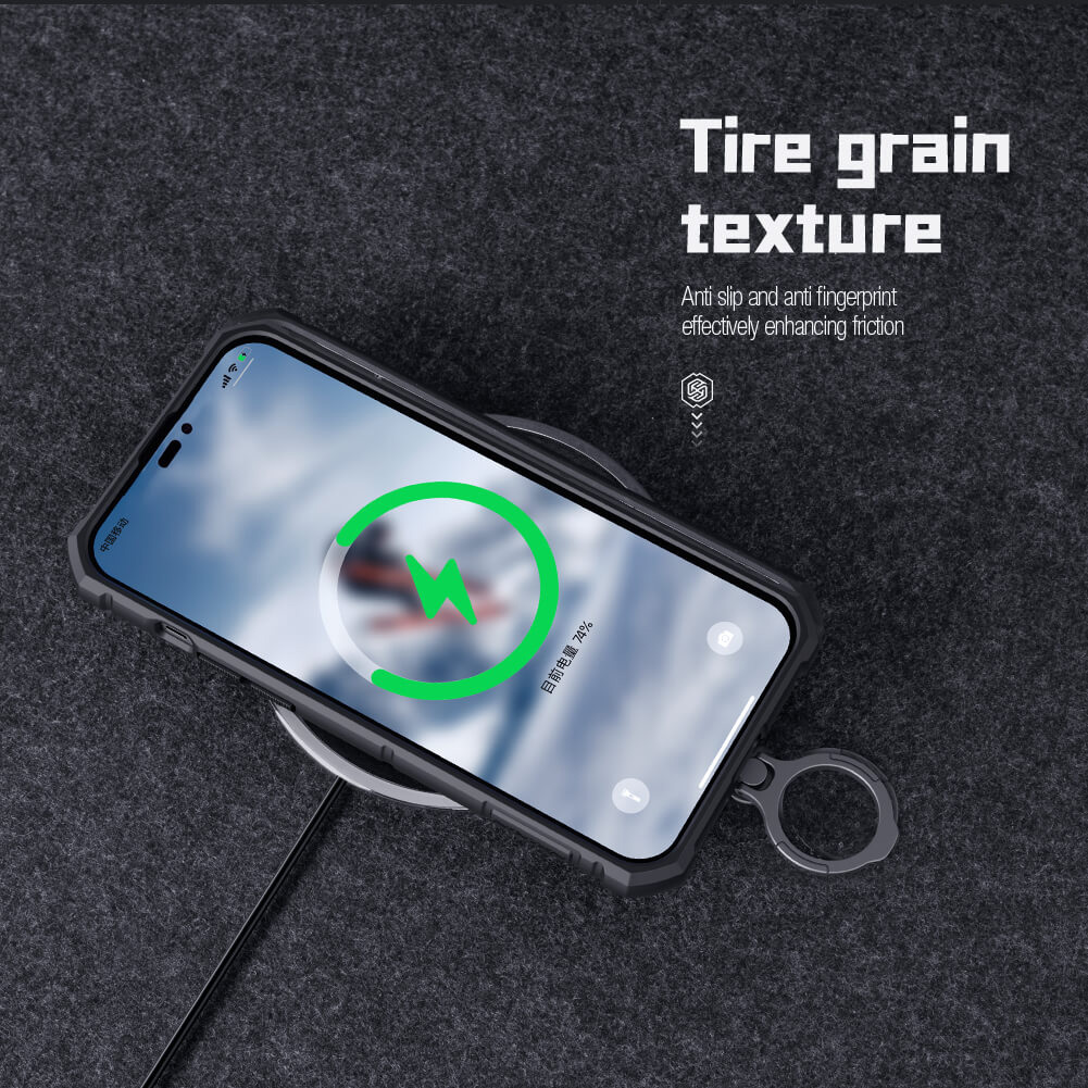 Pokrowiec pancerny Nillkin CamShield Armor zielony Apple iPhone 14 Pro Max / 12