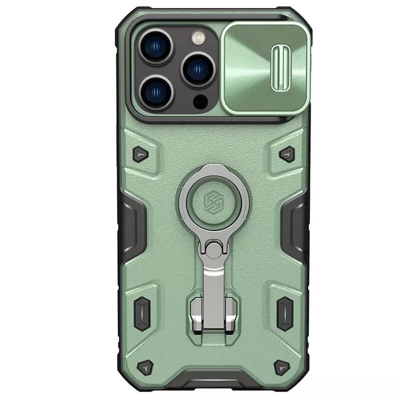 Pokrowiec pancerny Nillkin CamShield Armor zielony Apple iPhone 14 Pro
