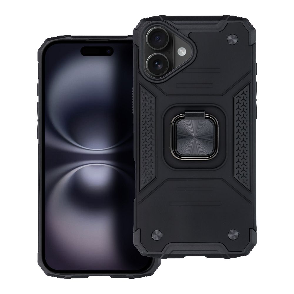 Pokrowiec pancerny Nitro czarny Apple iPhone 16 Plus / 9