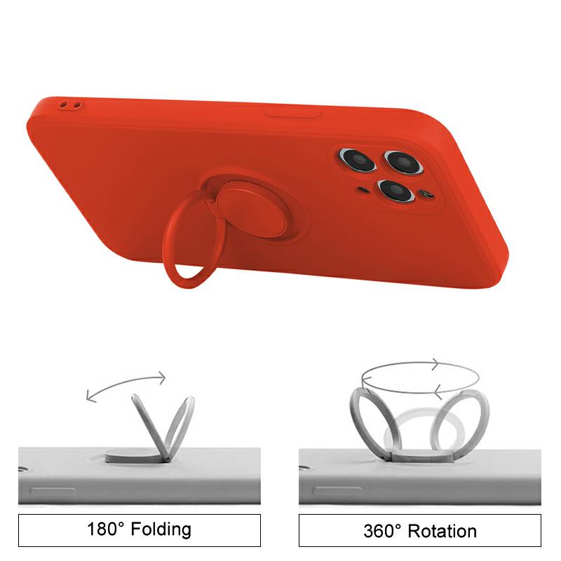 Pokrowiec pancerny Pastel Ring czerwony Apple iPhone 12 Pro / 3
