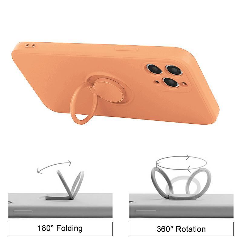 Pokrowiec pancerny Pastel Ring pomaraczowy Apple iPhone 12 Mini / 3