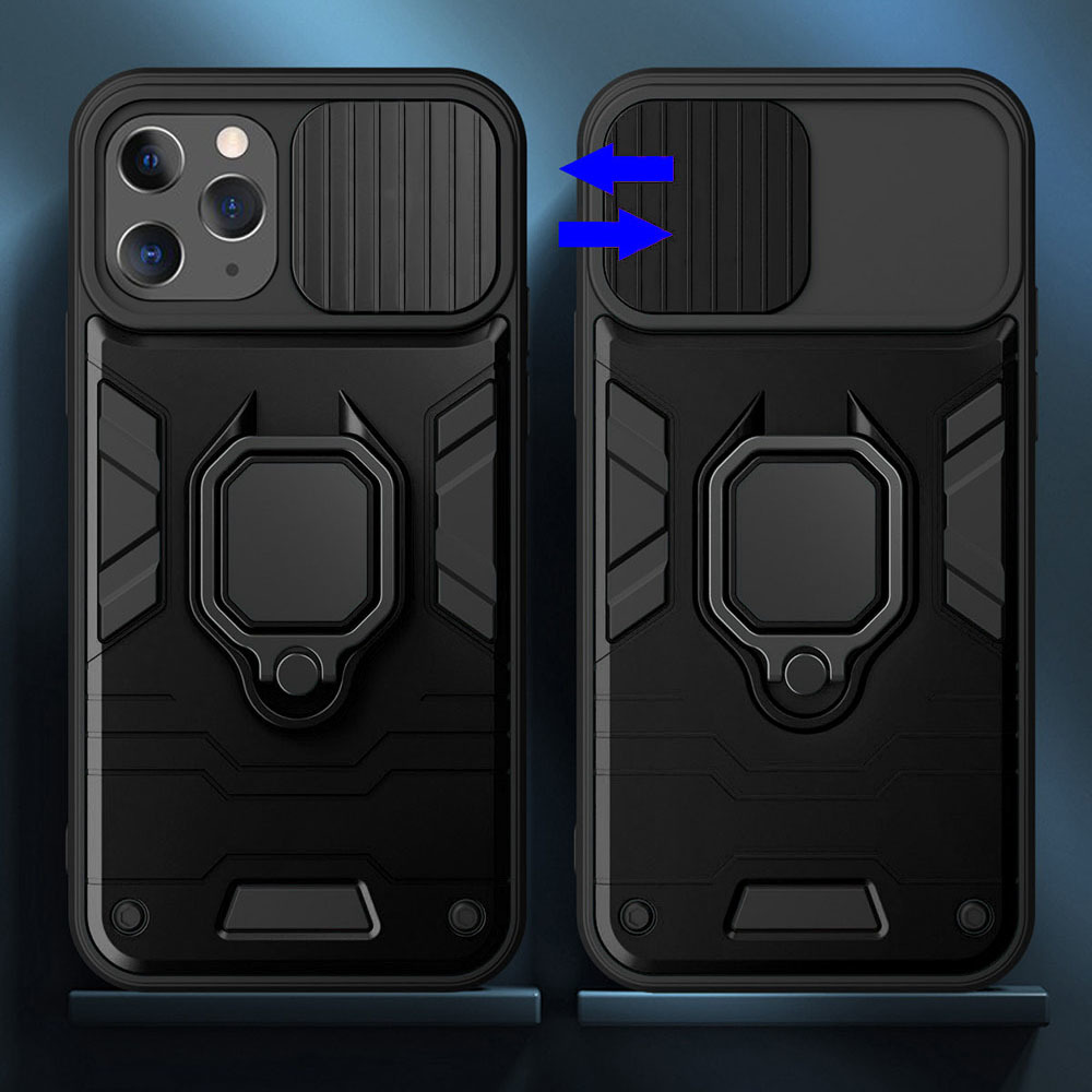 Pokrowiec pancerny Ring Lens Case czarny Apple iPhone 14 Pro Max / 5