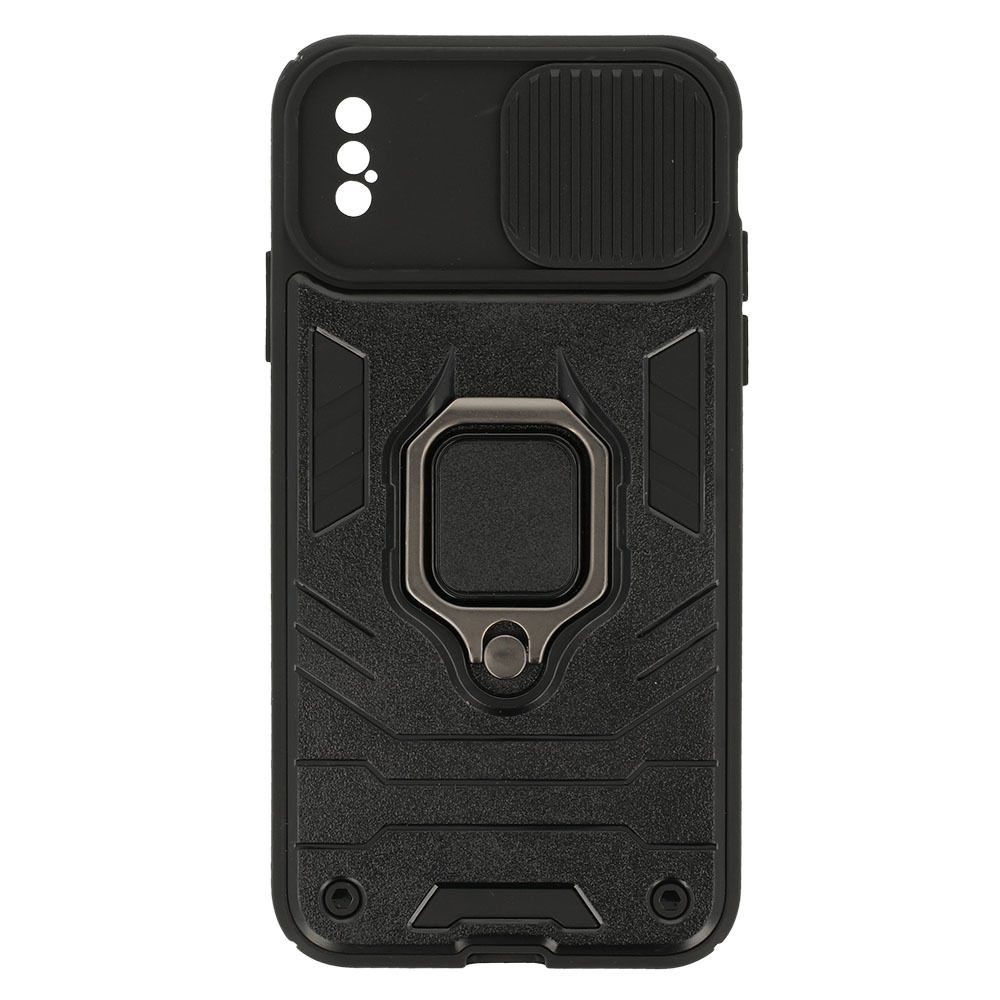 Pokrowiec pancerny Ring Lens Case czarny Apple iPhone X / 6