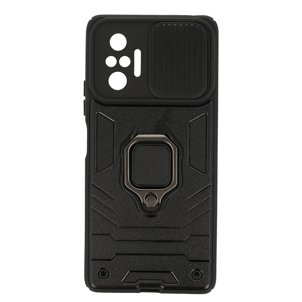 Pokrowiec pancerny Ring Lens Case czarny Xiaomi Redmi Note 10 / 6