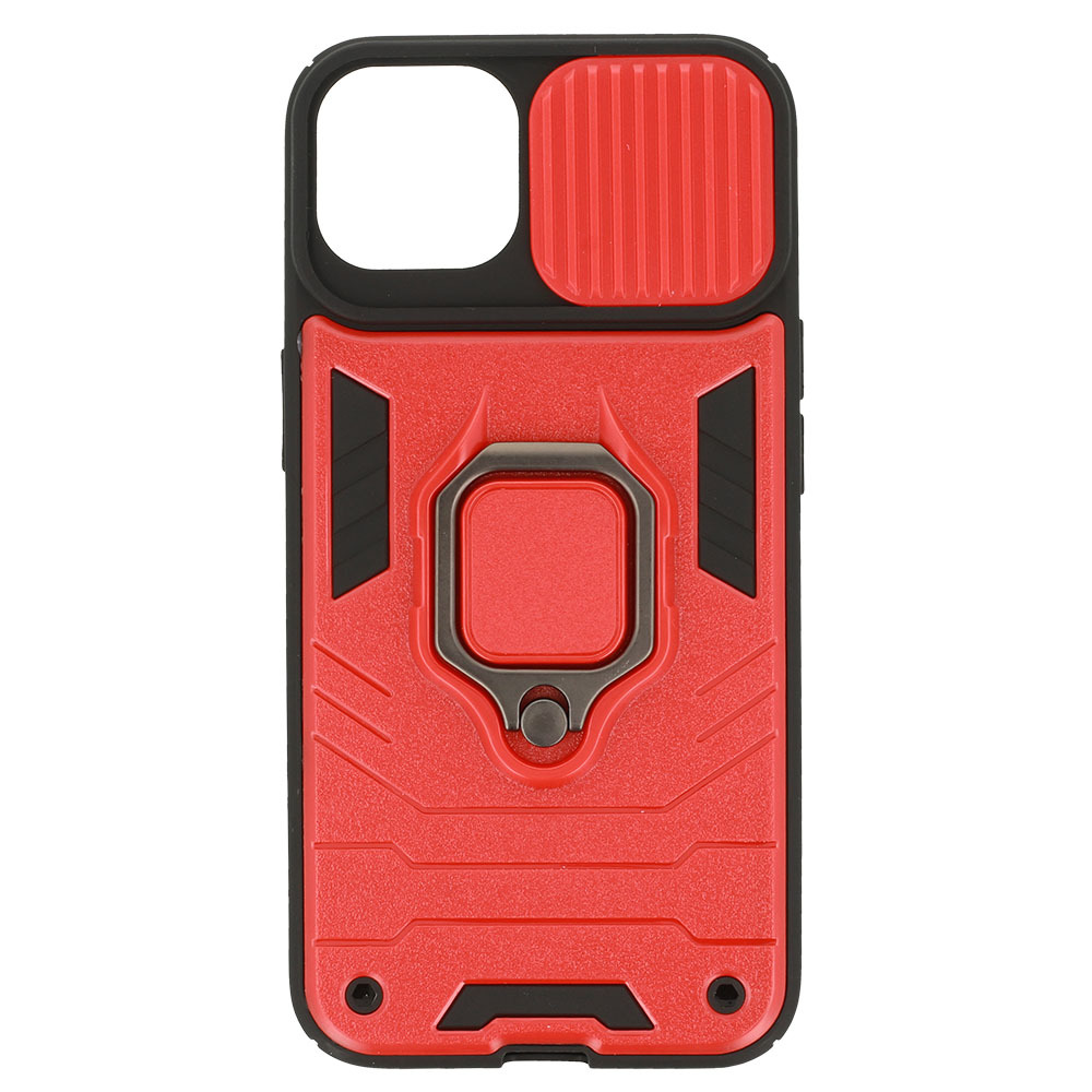 Pokrowiec pancerny Ring Lens Case czerwony Apple iPhone 13 / 6