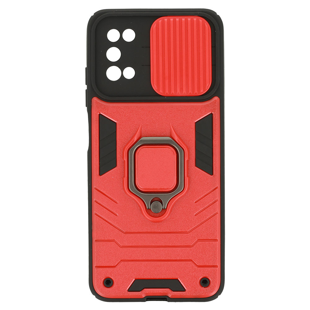 Pokrowiec pancerny Ring Lens Case czerwony Samsung A02S / 6