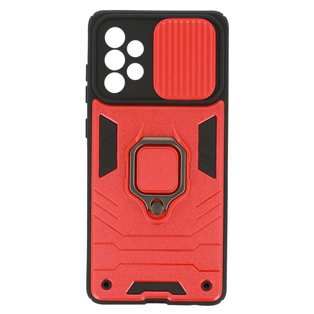 Pokrowiec pancerny Ring Lens Case czerwony Samsung A72 4G / 6