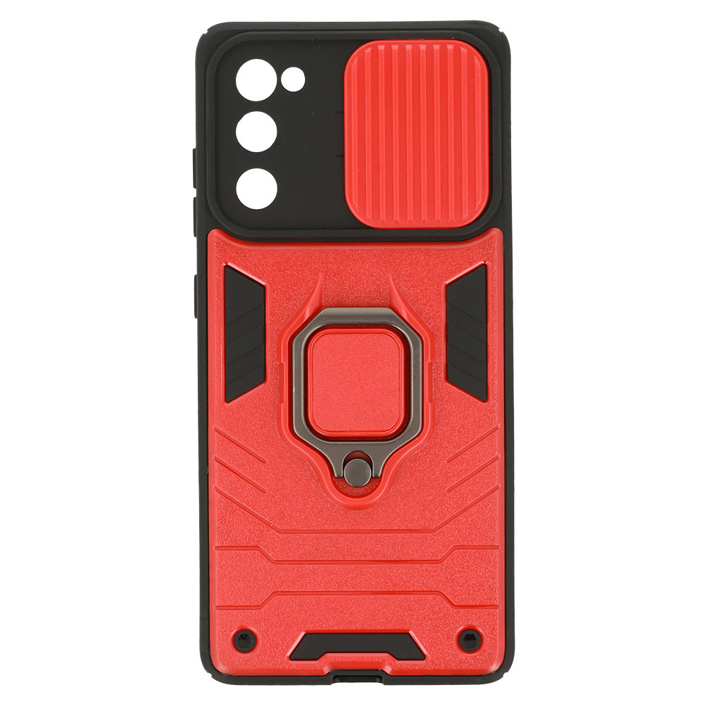 Pokrowiec pancerny Ring Lens Case czerwony Samsung Galaxy S20 FE / 6