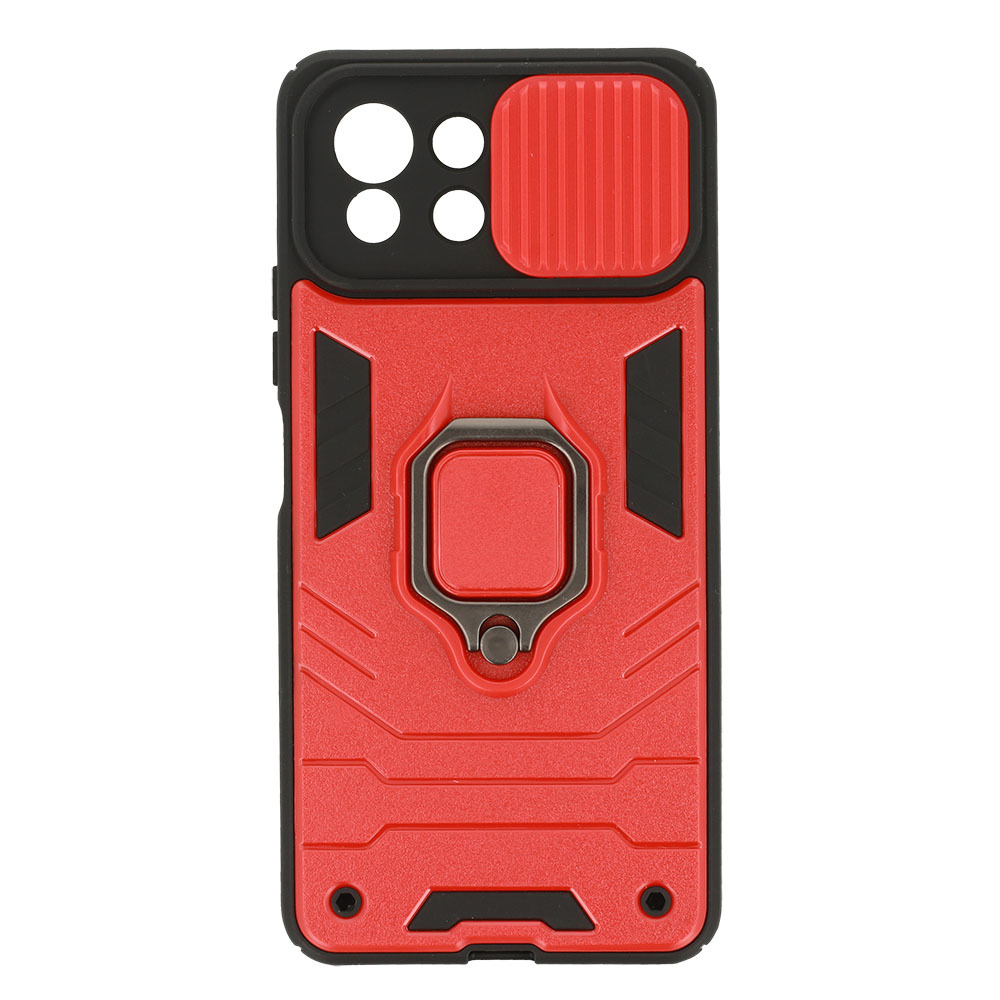 Pokrowiec pancerny Ring Lens Case czerwony Xiaomi Mi 11 Lite 4G / 6