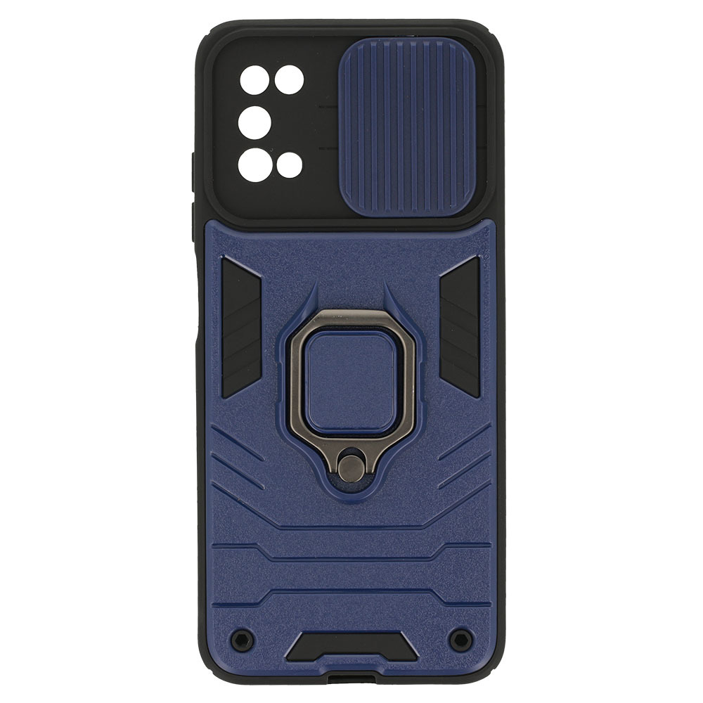 Pokrowiec pancerny Ring Lens Case granatowy Samsung A02S / 6