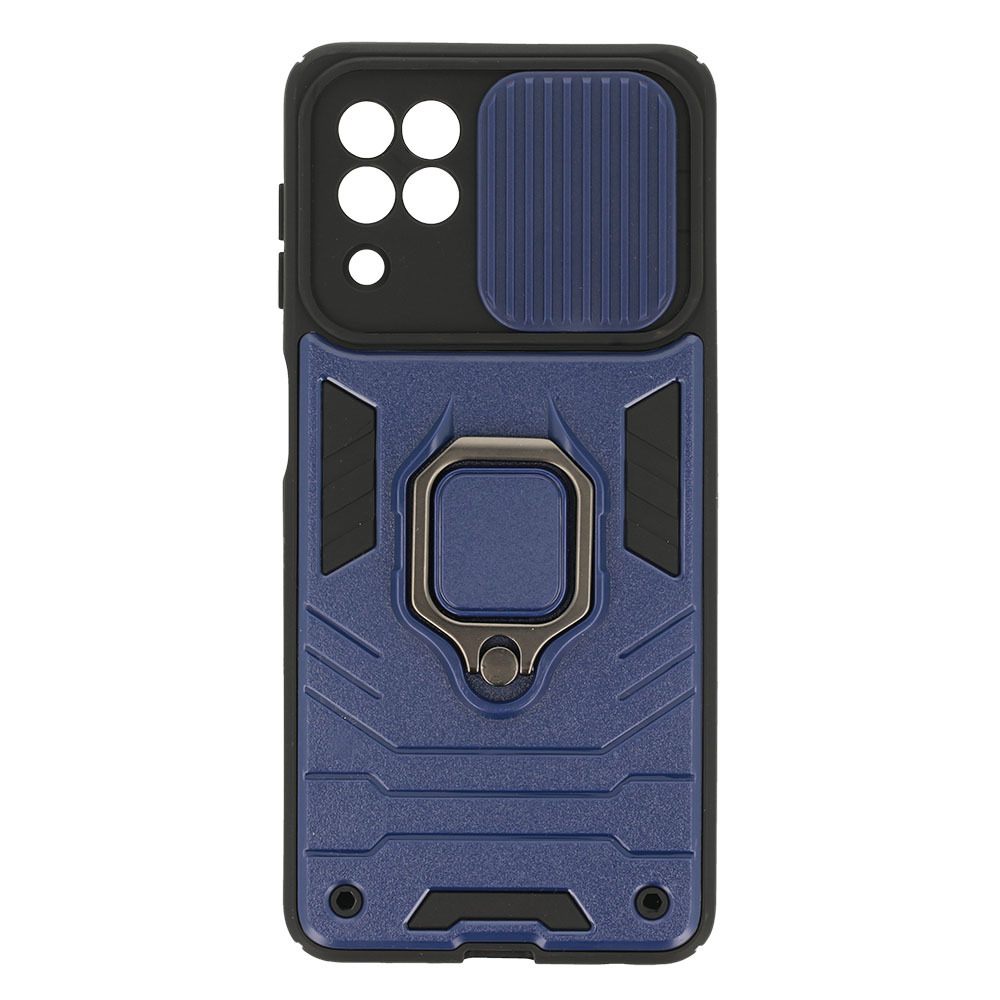 Pokrowiec pancerny Ring Lens Case granatowy Samsung Galaxy M22 4G / 6