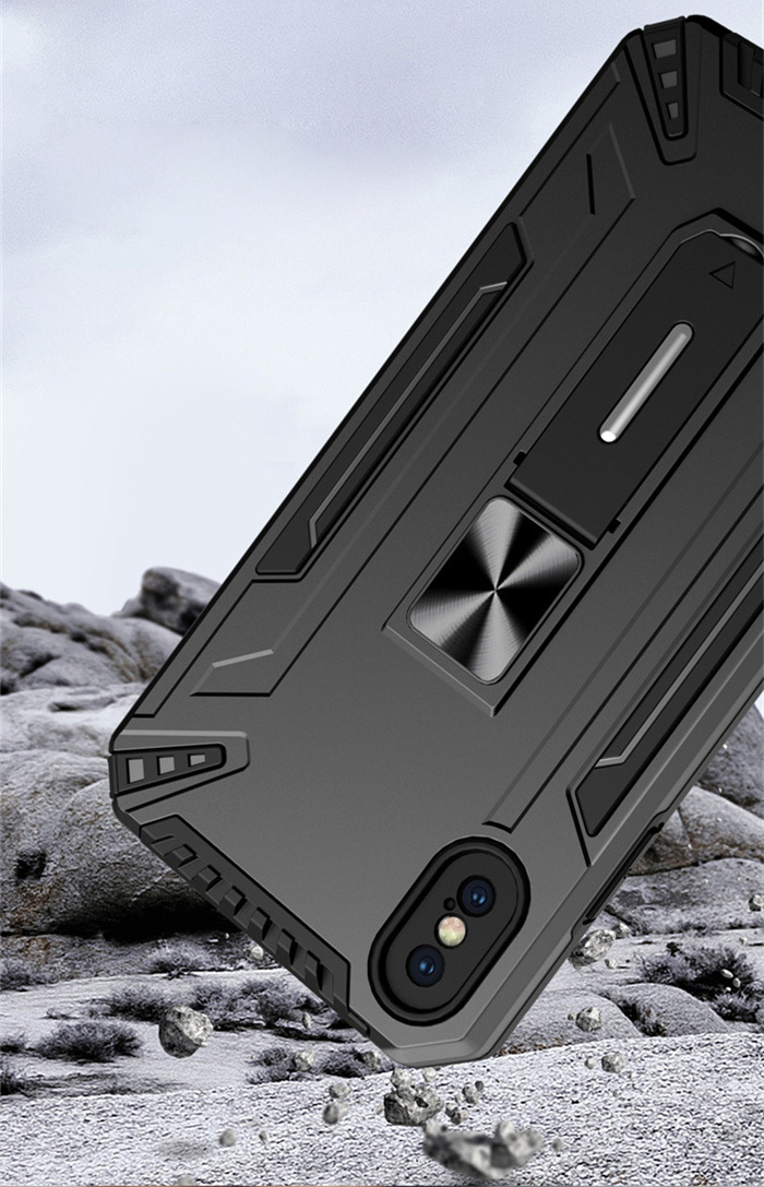 Pokrowiec pancerny Shock Armor Case czarny Xiaomi Redmi 10 / 8