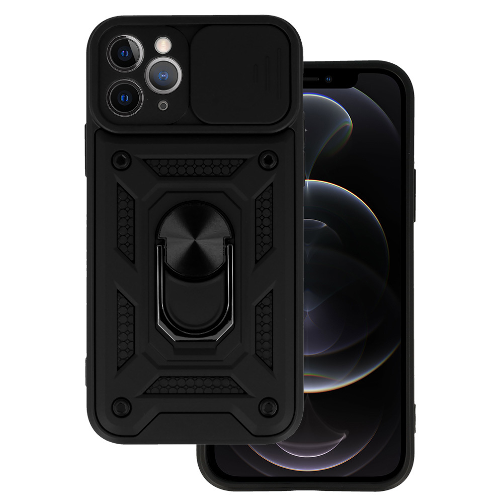 Pokrowiec pancerny Slide Camera Armor Case czarny Apple iPhone 11 Pro Max