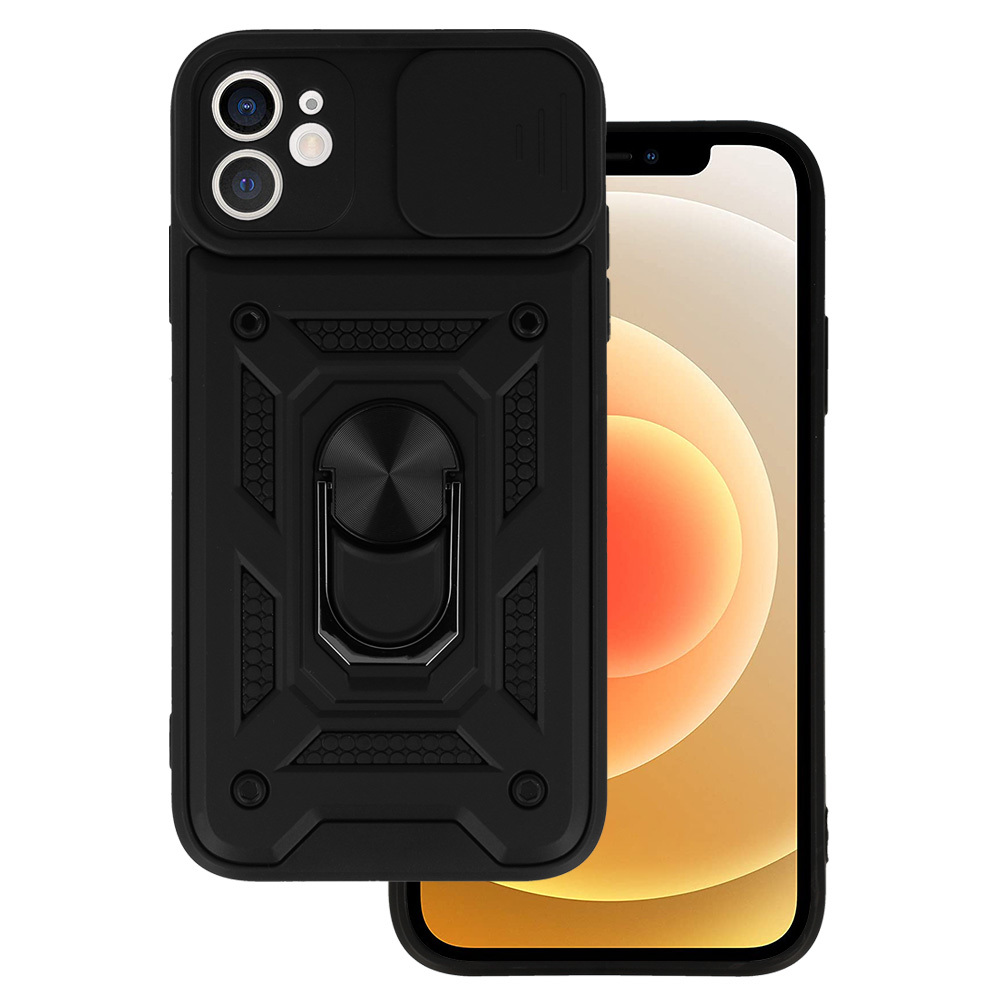 Pokrowiec pancerny Slide Camera Armor Case czarny Apple iPhone 11