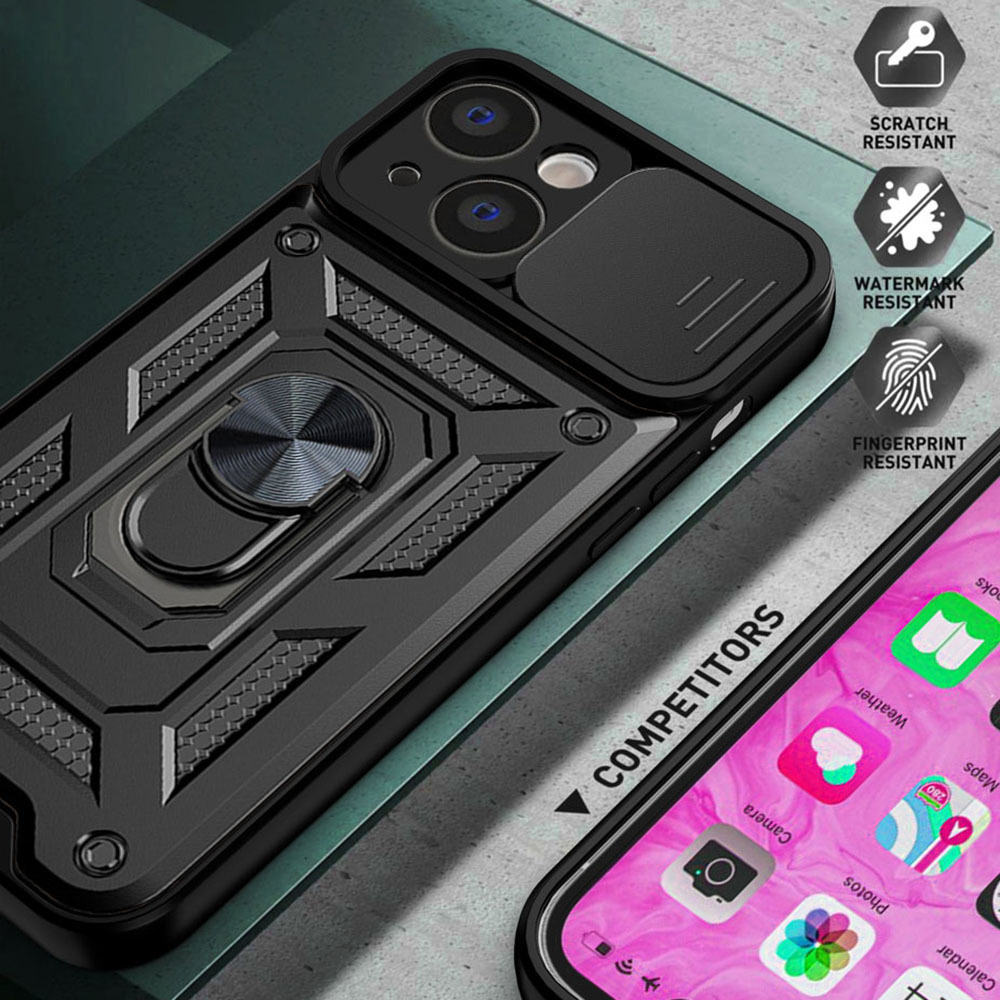 Pokrowiec pancerny Slide Camera Armor Case czarny Apple iPhone 12 Pro Max / 4