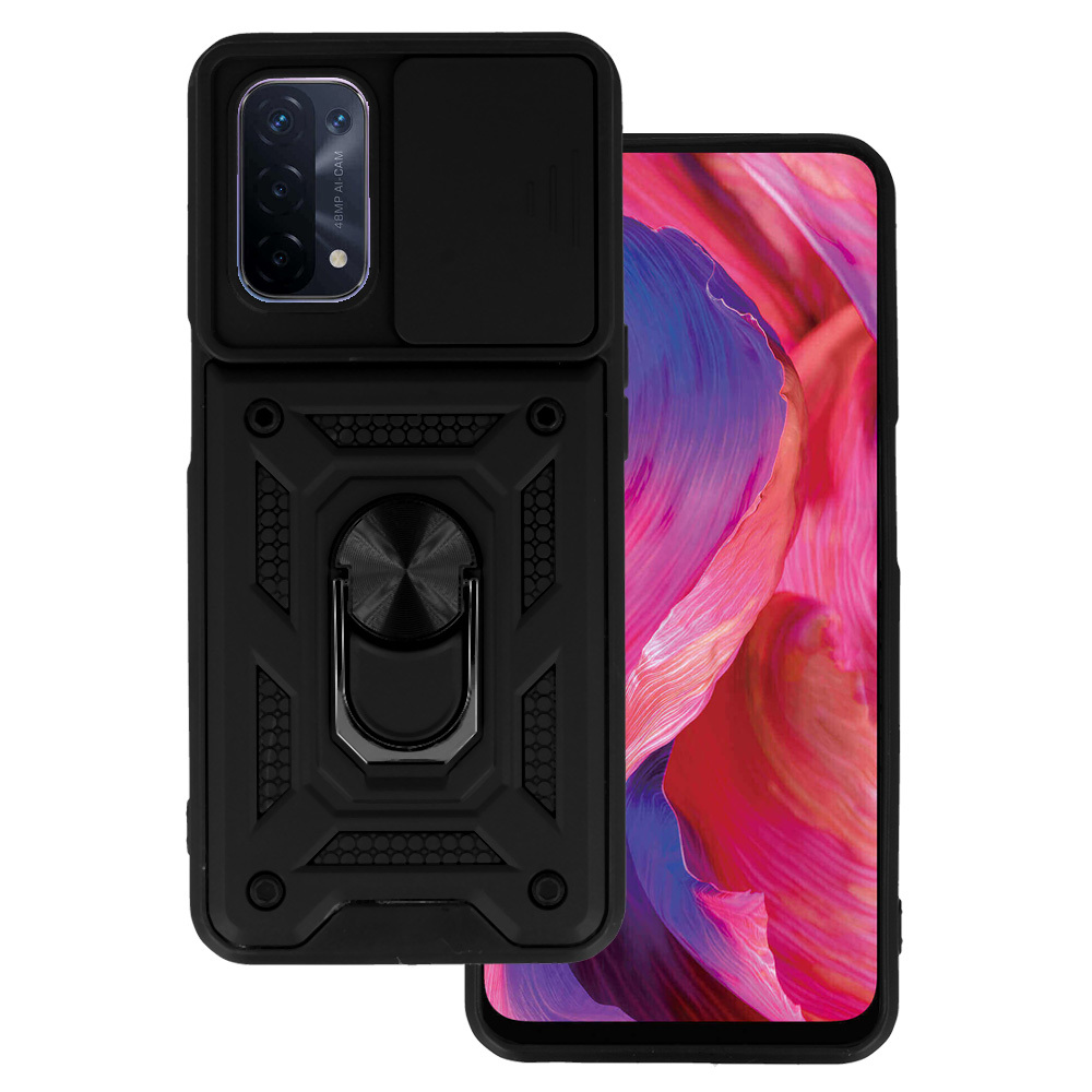 Pokrowiec pancerny Slide Camera Armor Case czarny Oppo A54 5G