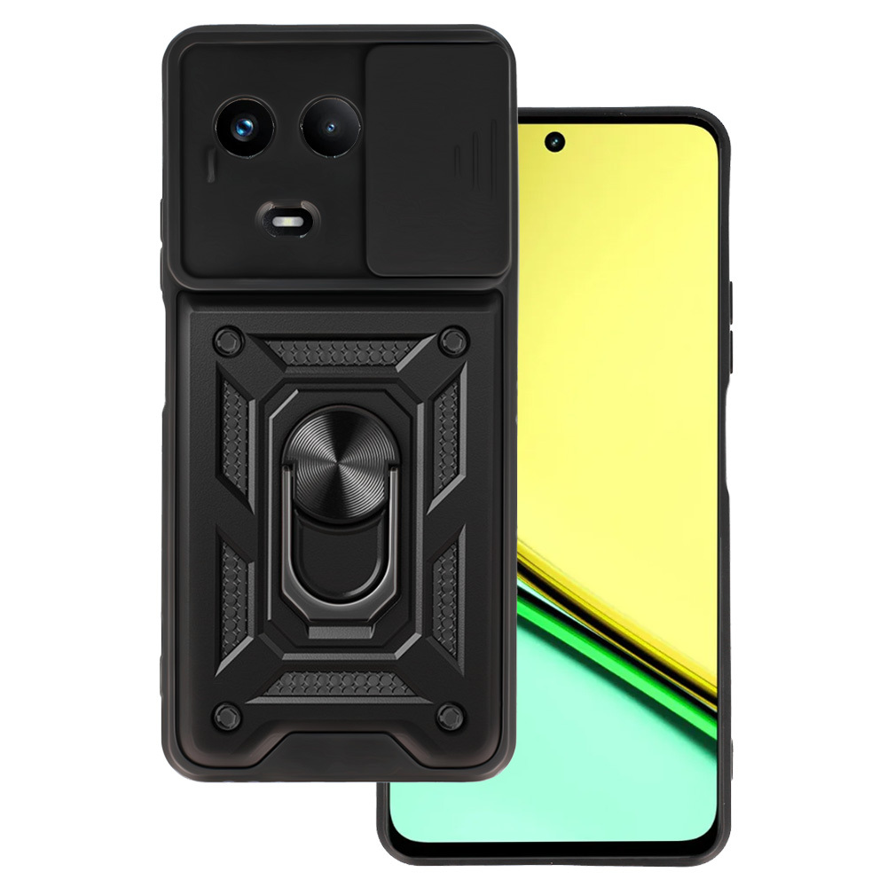 Pokrowiec pancerny Slide Camera Armor Case czarny Realme C67 5G