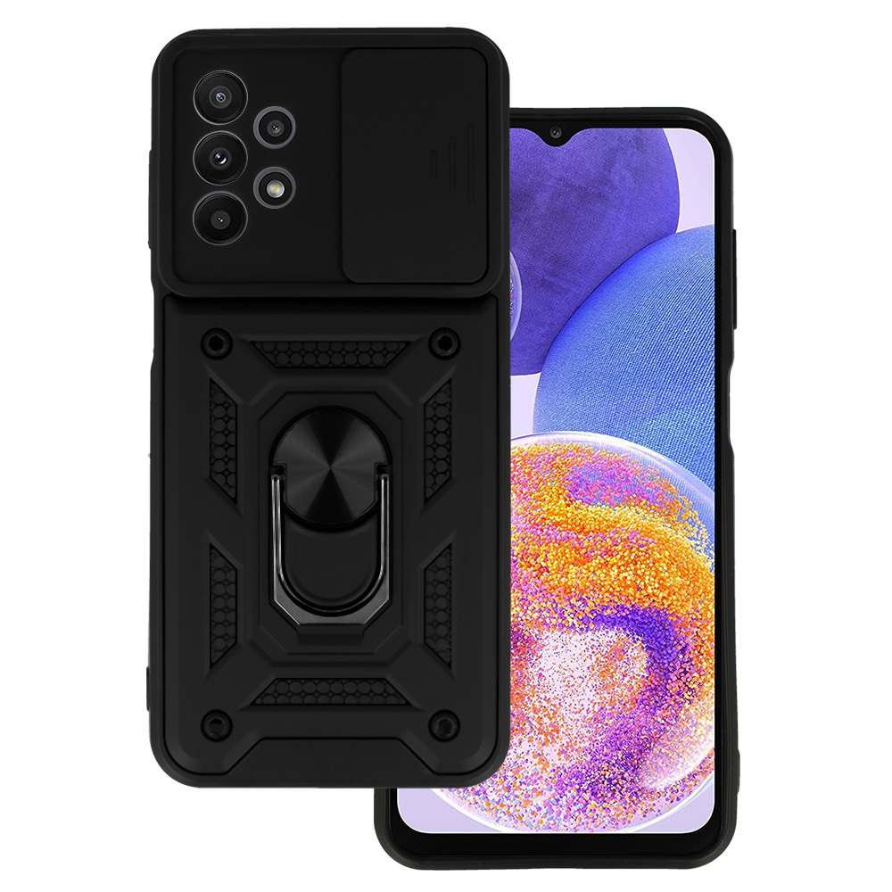 Pokrowiec pancerny Slide Camera Armor Case czarny Samsung Galaxy A23 4G