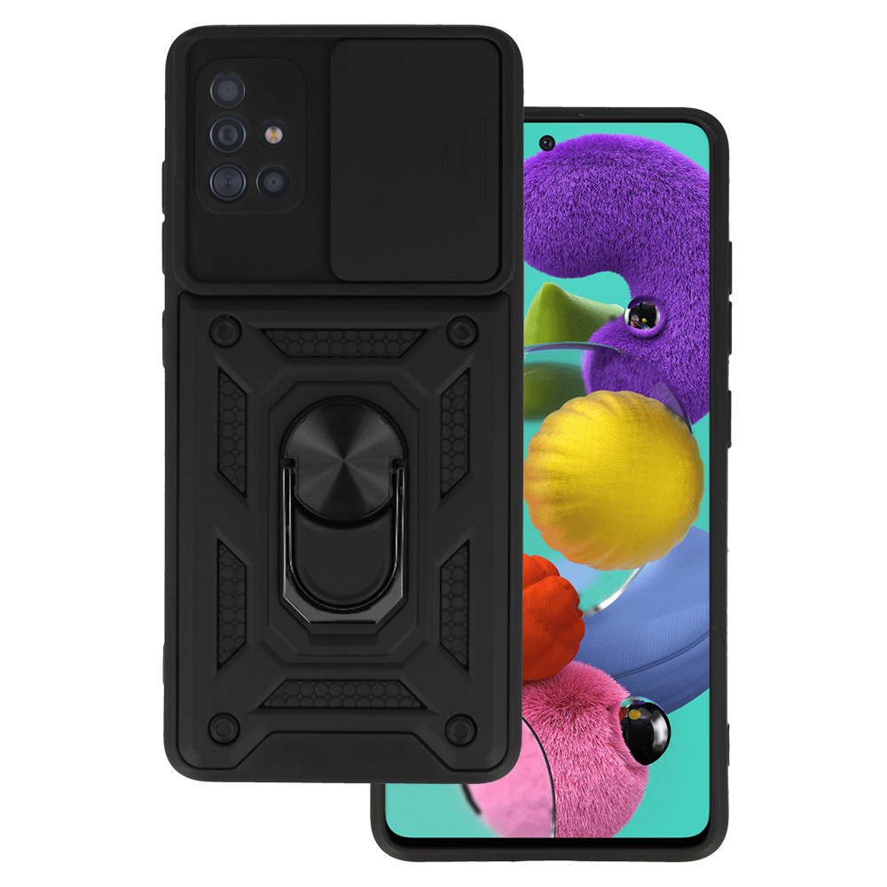 Pokrowiec pancerny Slide Camera Armor Case czarny Samsung Galaxy A51