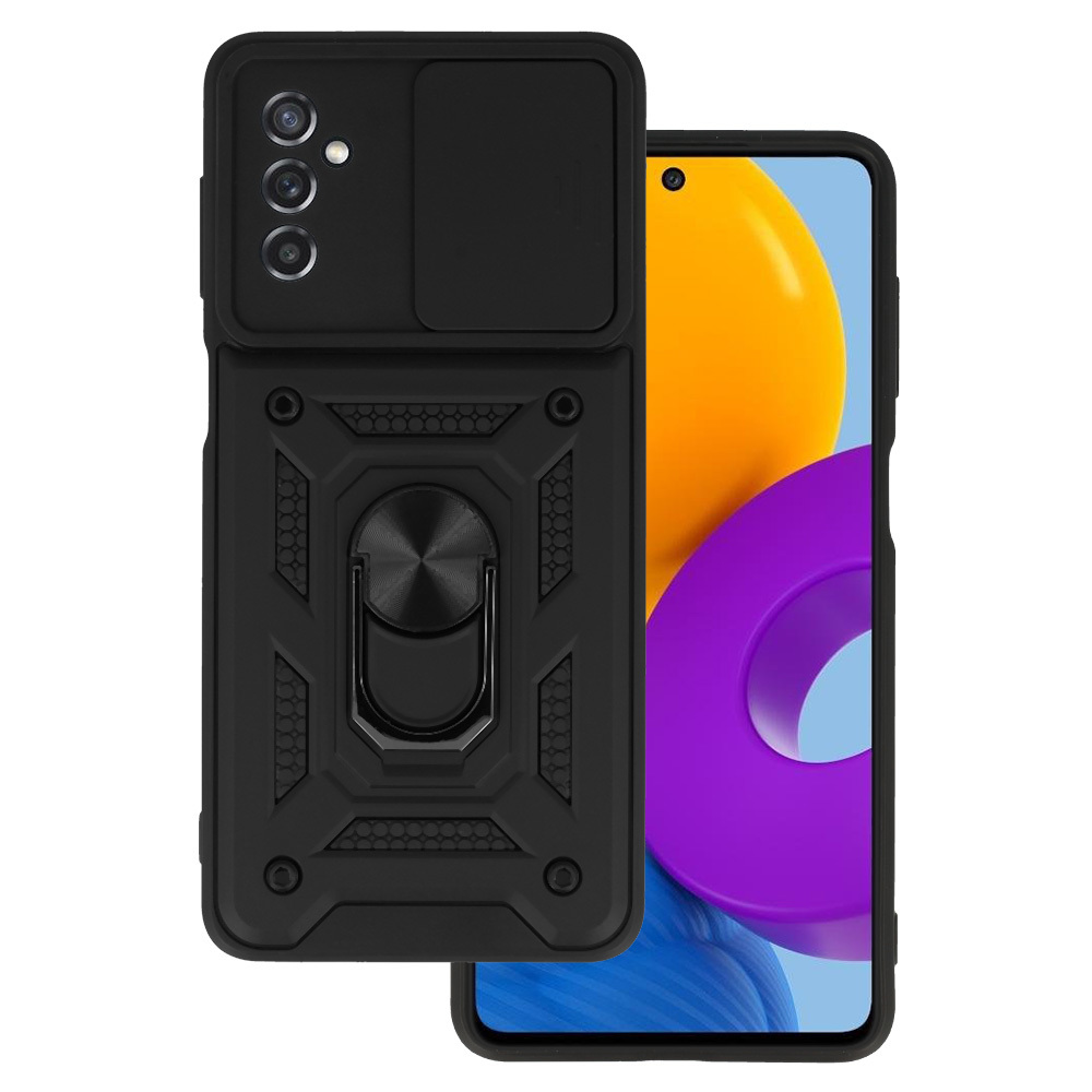 Pokrowiec pancerny Slide Camera Armor Case czarny Samsung Galaxy M52 5G
