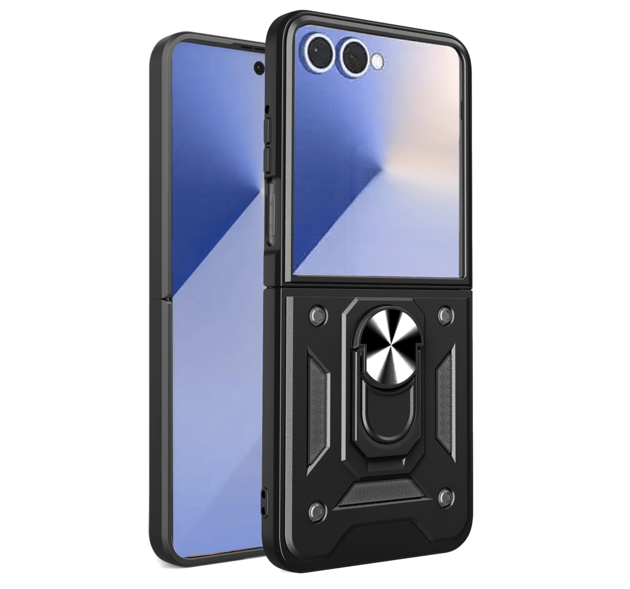 Pokrowiec pancerny Slide Camera Armor Case czarny Samsung Galaxy Z Flip 7