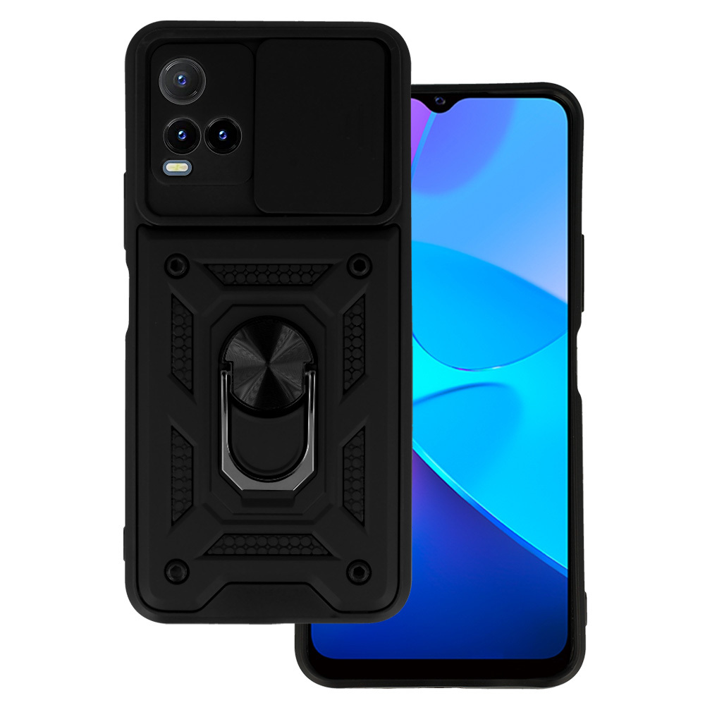 Pokrowiec pancerny Slide Camera Armor Case czarny Vivo Y21S