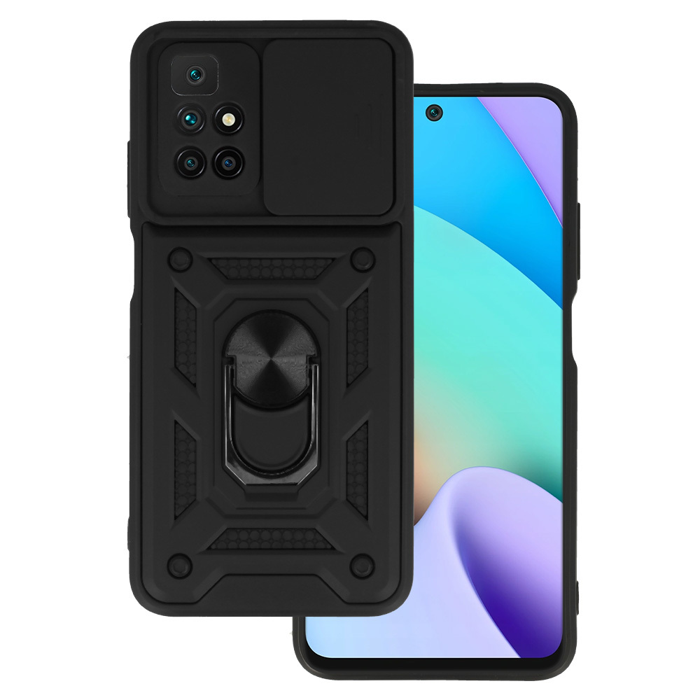 Pokrowiec pancerny Slide Camera Armor Case czarny Xiaomi Redmi 10