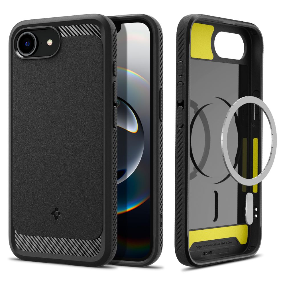 Pokrowiec pancerny Spigen Rugged Armor czarny Apple iPhone 17e