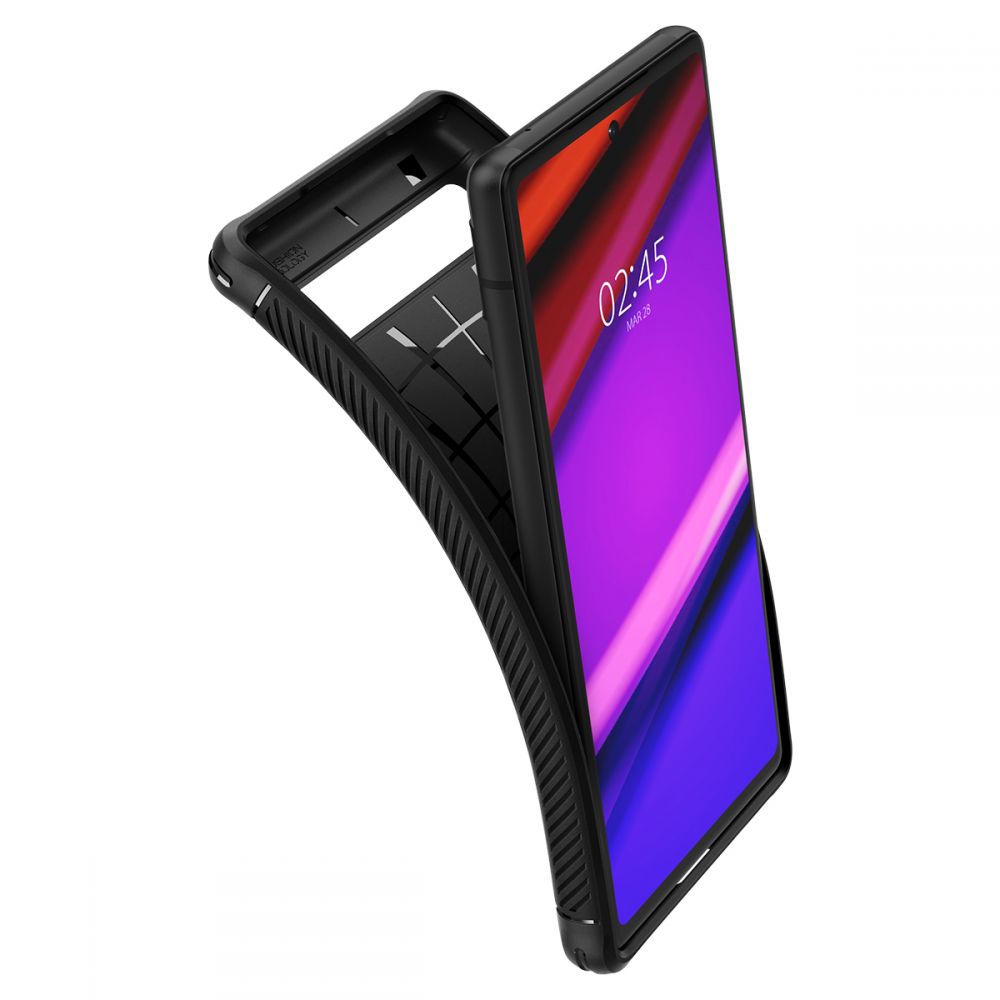 Pokrowiec pancerny Spigen Rugged Armor czarny Google Pixel 6a / 8