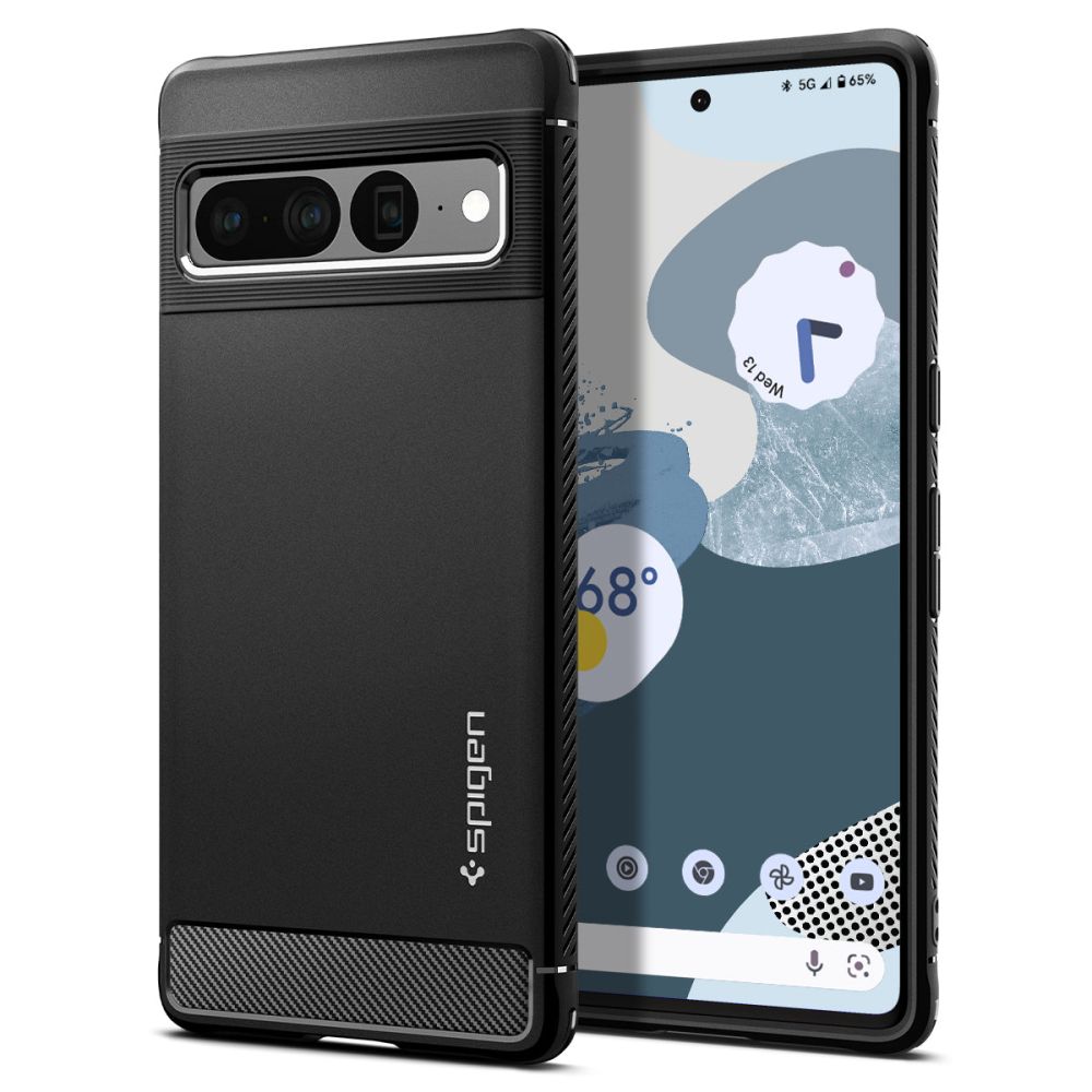 Pokrowiec pancerny Spigen Rugged Armor czarny Google Pixel 7 Pro
