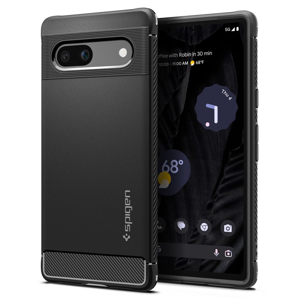 Pokrowiec pancerny Spigen Rugged Armor czarny Google Pixel 7A