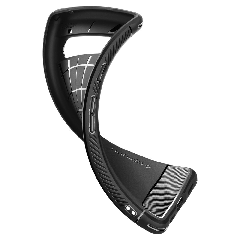 Pokrowiec pancerny Spigen Rugged Armor czarny Google Pixel 7A / 10